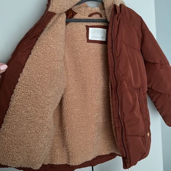 Zara toddler teddy bear fleece lined jacket - Picture 4 of 4